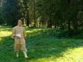 Shaolin Ãsterreich, MÃ¶nch, Meister, Shi Yan Liang, Outdoor-Shooting, Kleinwalsertal/Ãsterreich, 06.08.2008